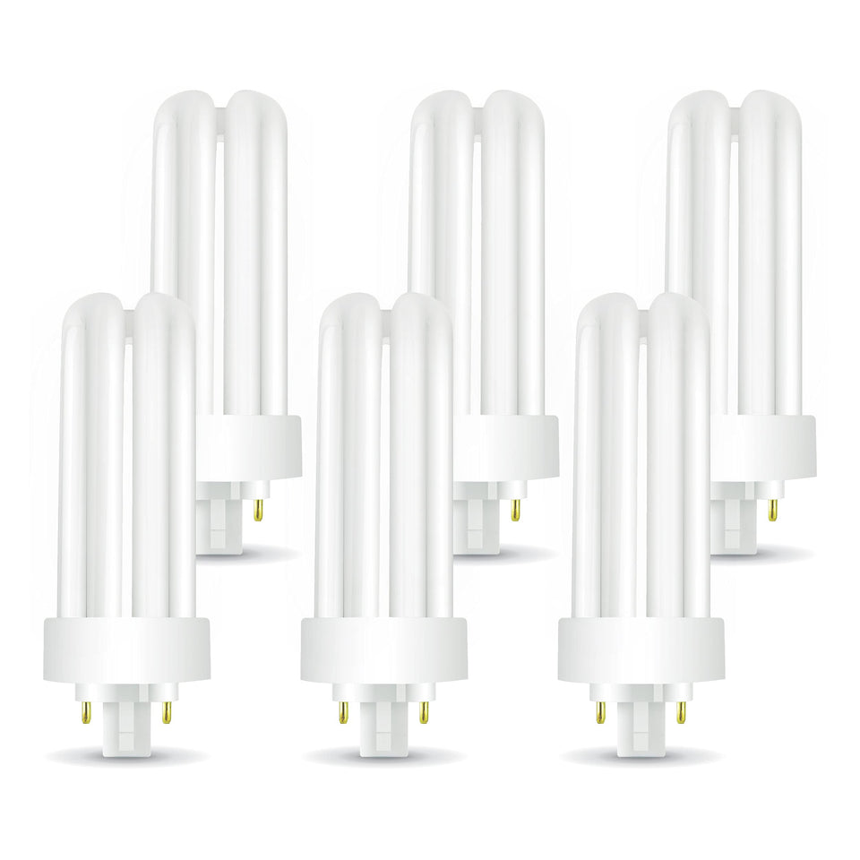 Circle 6-pack PLT-26W 865 daylight bulbs ready for quick kitchen lighting upgrades
