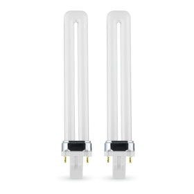 Circle PL-13W 841 GX23 bulb front view with cool white light