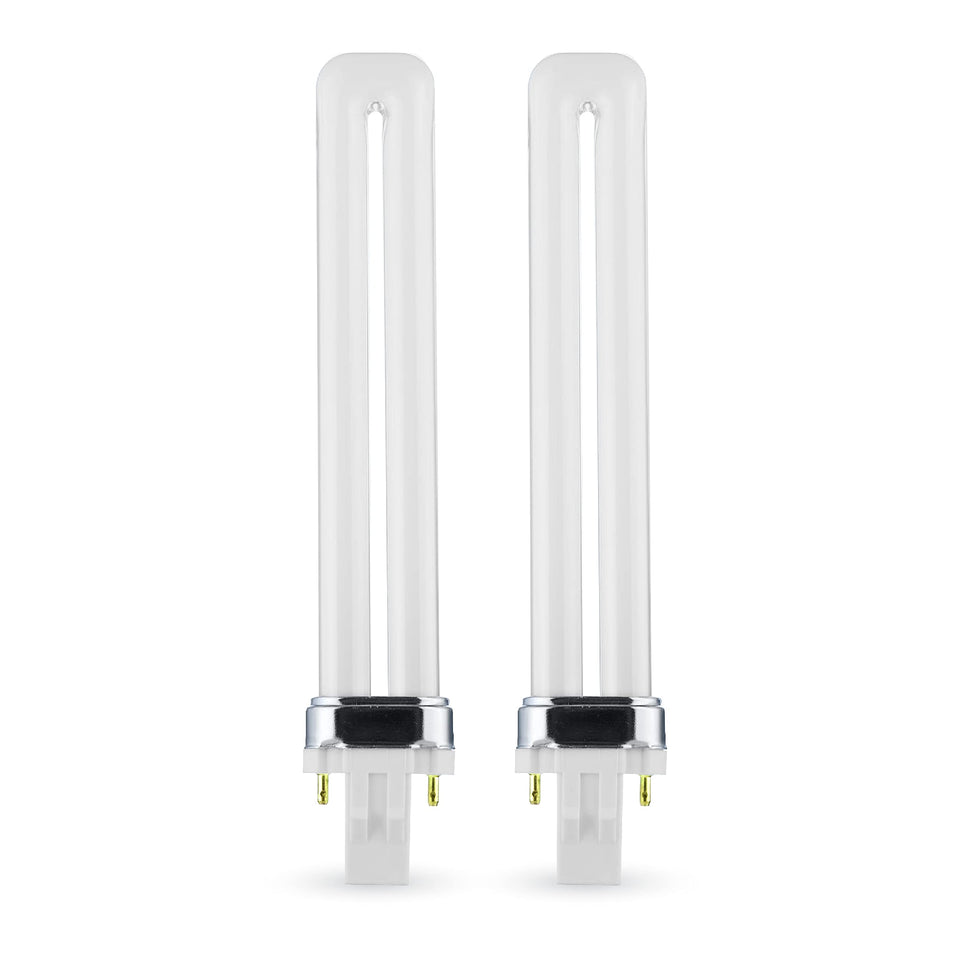 Circle PL-13W 841 GX23 bulb front view with cool white light