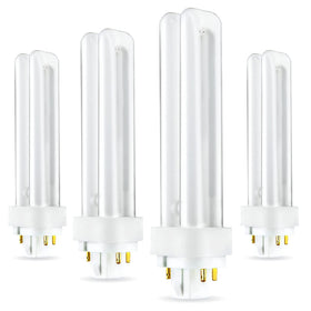 Circle PLC18W 4P bulb pack front view for energy-efficient home lighting