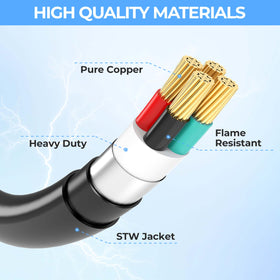 CircleCord welder adapter compact 12in length keeps cables manageable