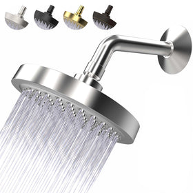 CircleSplash high pressure shower head with a 6-inch face for wide coverage.