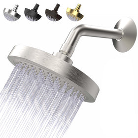 CircleSplash high-pressure shower head angled view highlighting broad coverage for a spa-like experience