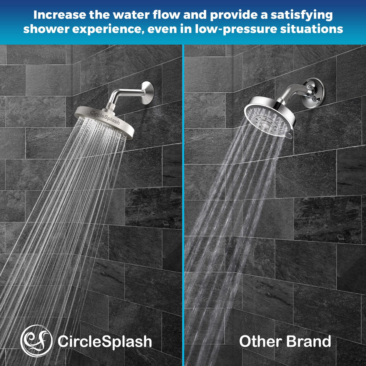 CircleSplash removable water restrictor and filter enable adjustable, thorough cleaning access