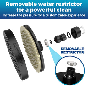 Tool-free installation with included plumbers tape for CircleSplash head.
