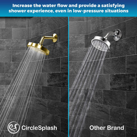 CircleSplash tool-free installation saves time with a leak-free setup.