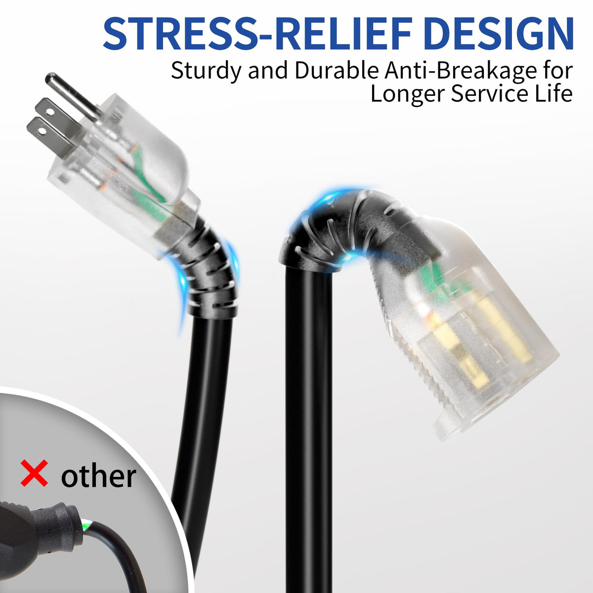 Cismorvex cold-resistant extension cord usable down to -50°C