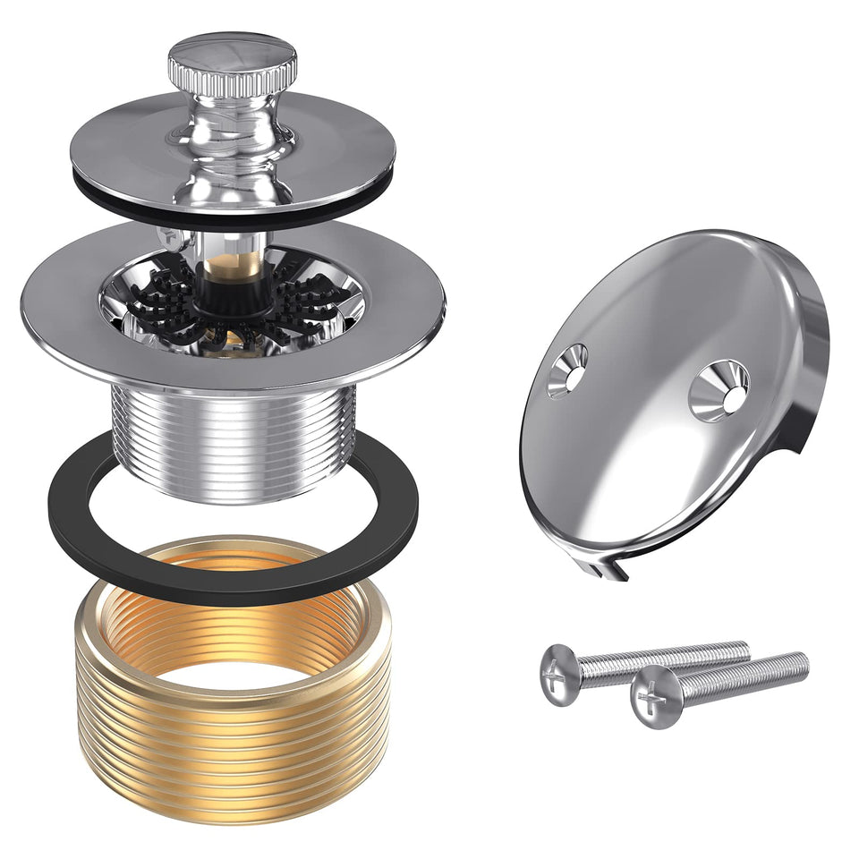 Citymoor all-metal lift-and-turn drain kit in chrome for smooth operation