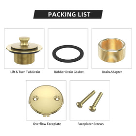 Citymoor corrosion-resistant brushed gold finish withstands moisture in bathrooms.