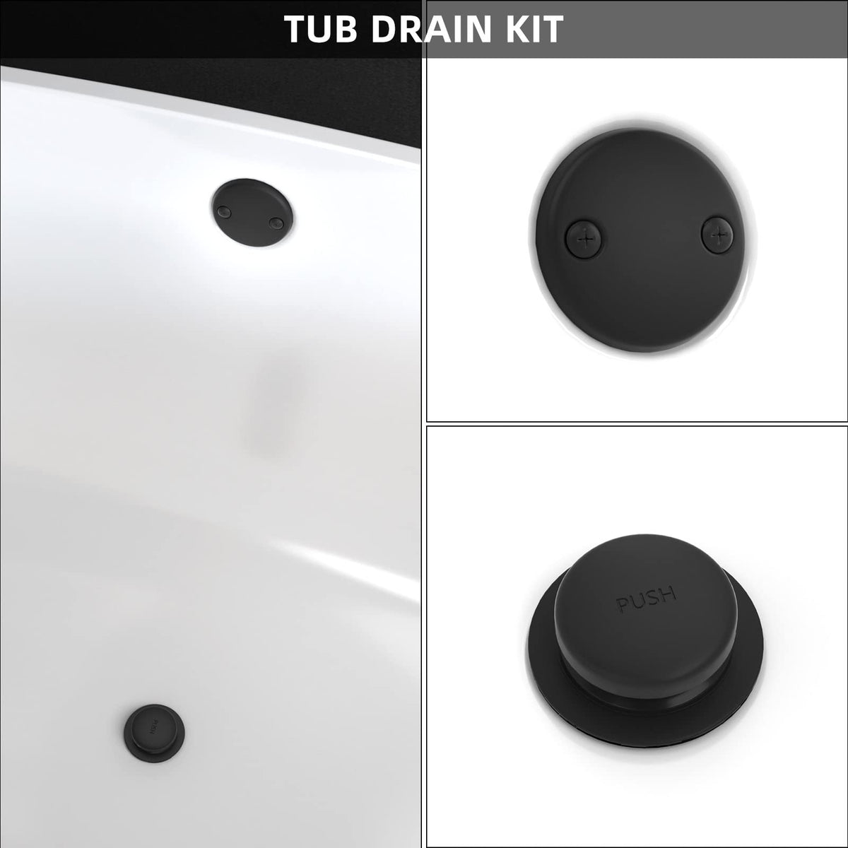 Citymoor tiptoe mechanism simplifies drain operation for all ages.