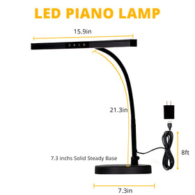 CIVHOM piano light neck offers adjustable angles for tailored lighting