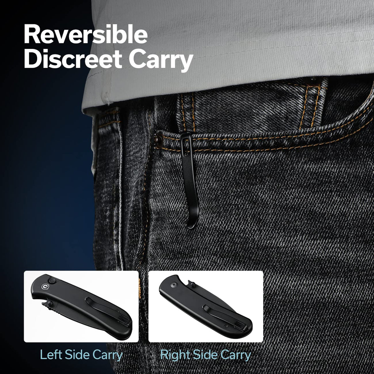 CIVIVI aluminum handle delivers lightweight strength and sleek aesthetics