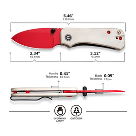 CIVIVI Baby Banter compact EDC design fits small pockets.