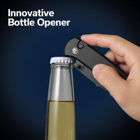 CIVIVI knife featuring integrated bottle opener for quick refreshments
