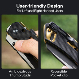 CIVIVI Buster FG reversible clip for left or right carry.