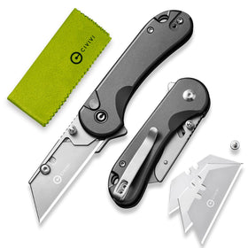 CIVIVI Elementum knife front view shows compact EDC design for daily tasks.