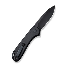 CIVIVI Elementum II cutting a box with versatile edge.