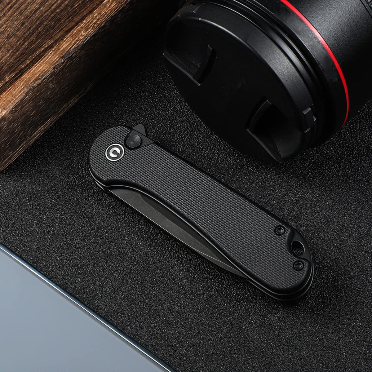 CIVIVI Elementum II blade open for precise cutting tasks.