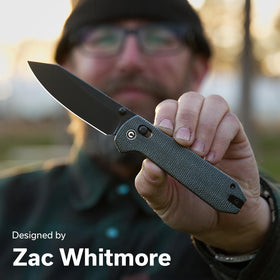 CIVIVI Over Yonder Micarta handle provides a secure grip and precise control.