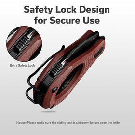 CIVIVI Pyrus Mini Keychain Knife double detent slip joint safety feature