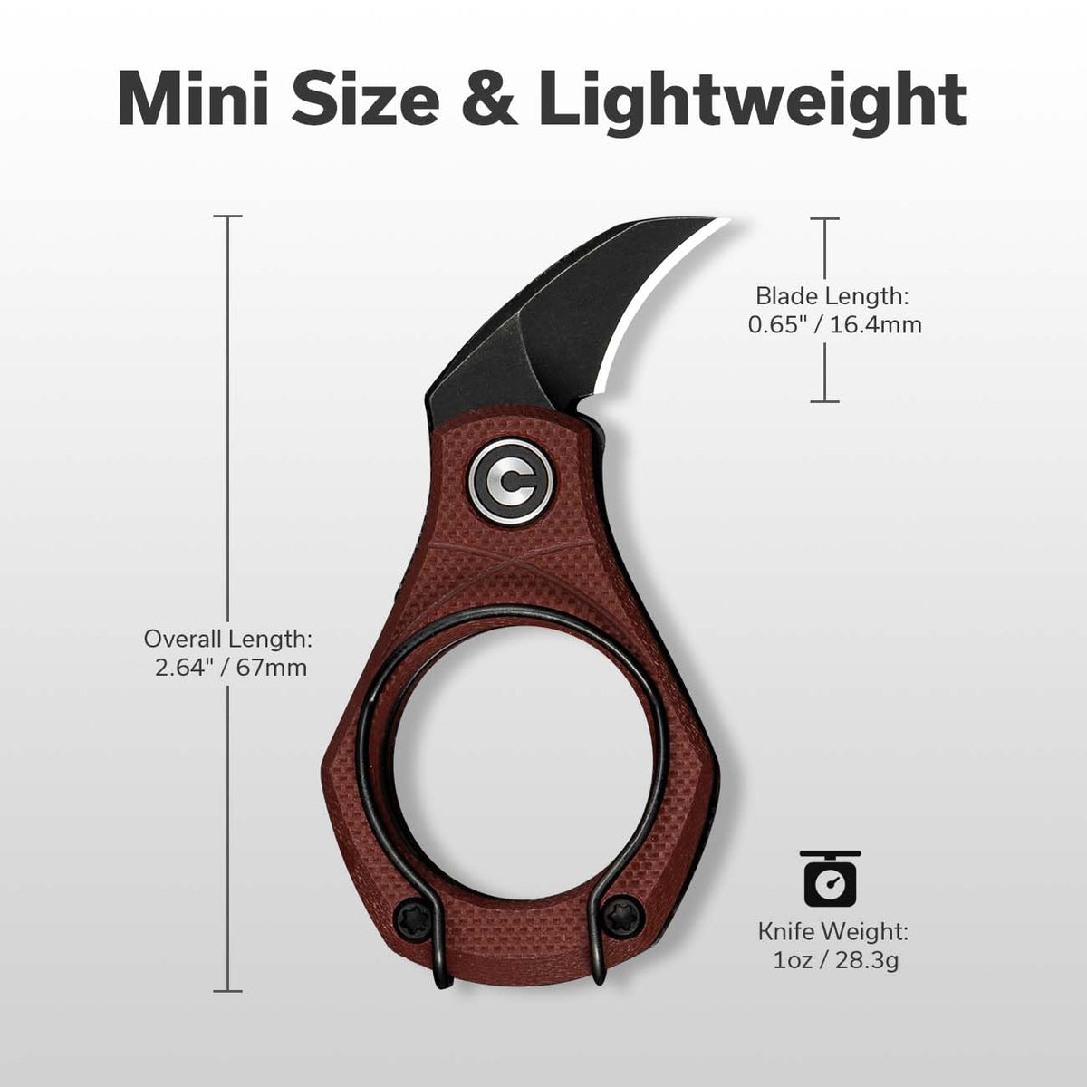 CIVIVI Pyrus Mini Keychain Knife pocket carry on keyring