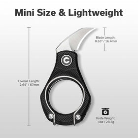CIVIVI Pyrus Mini ready for everyday carry on a keychain or pocket.