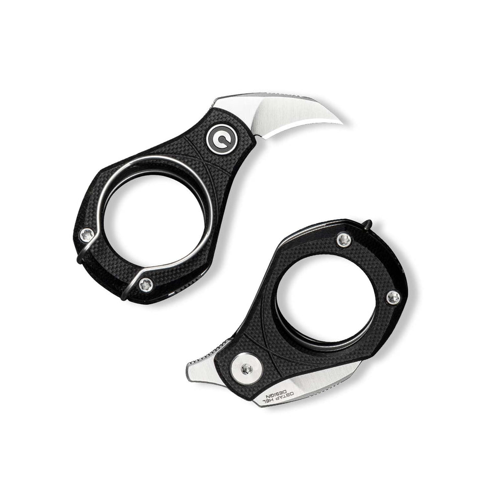 CIVIVI Pyrus Mini Keychain Knife with ringed G10 handle for secure EDC.