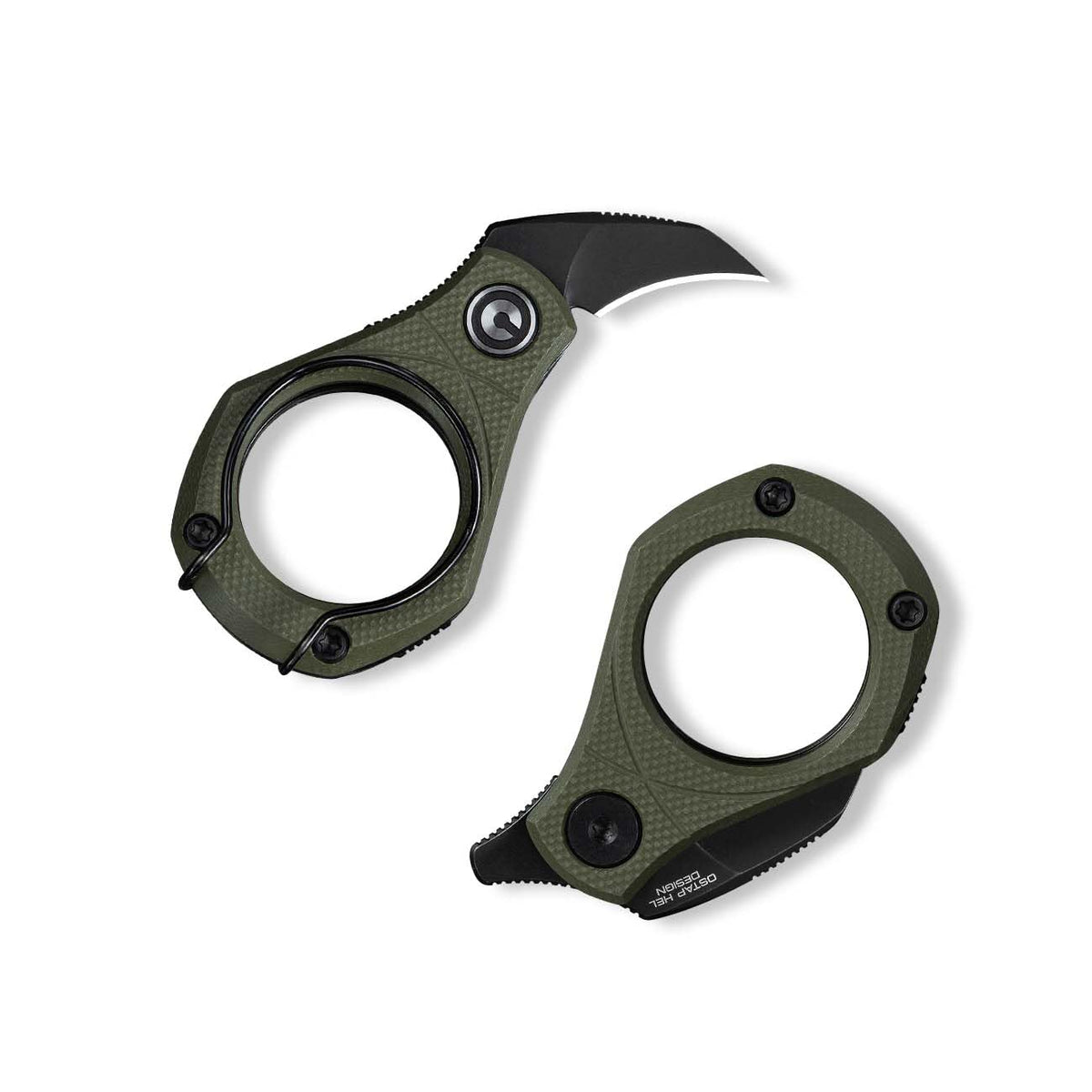 CIVIVI Pyrus Mini Keychain Knife with ringed G10 handle for secure daily carry.