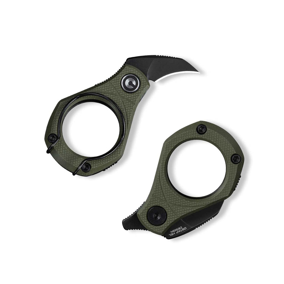 CIVIVI Pyrus Mini Keychain Knife with ringed G10 handle for secure daily carry.