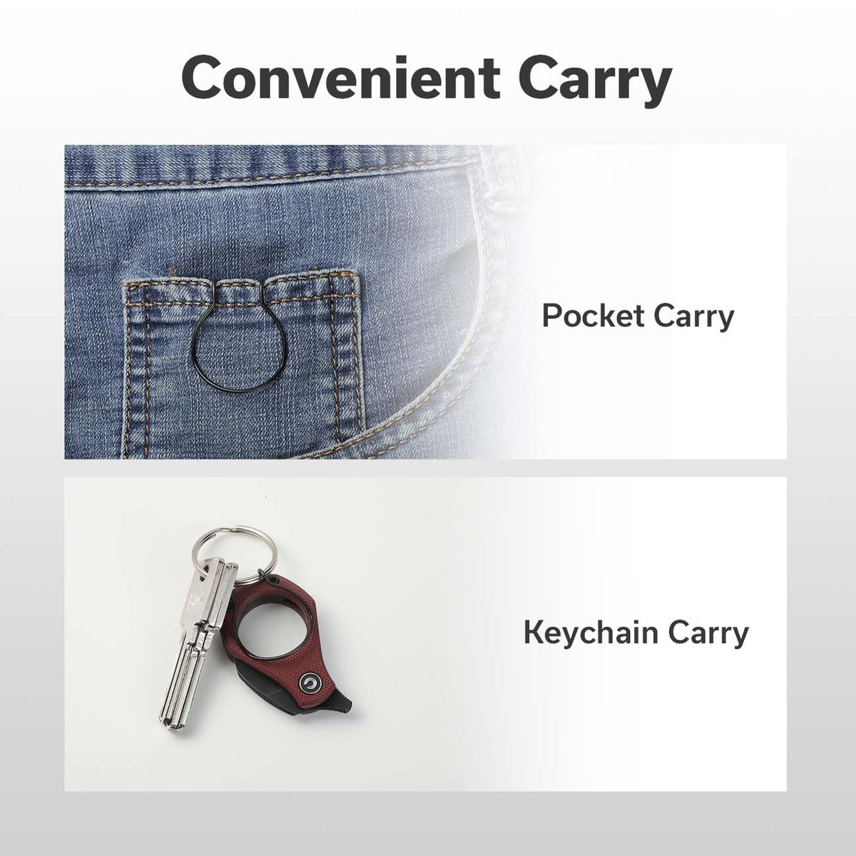 CIVIVI Pyrus Mini Keychain Knife sliding lock keeps blade closed