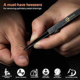 CIVIVI TAC-N-Tweeze retractable tweezers with lock for secure everyday carry