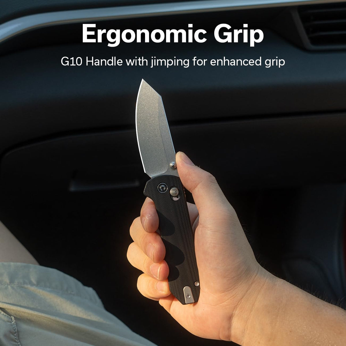 CIVIVI Yonder knife cutting tasks like package openings and rope prep with ease.