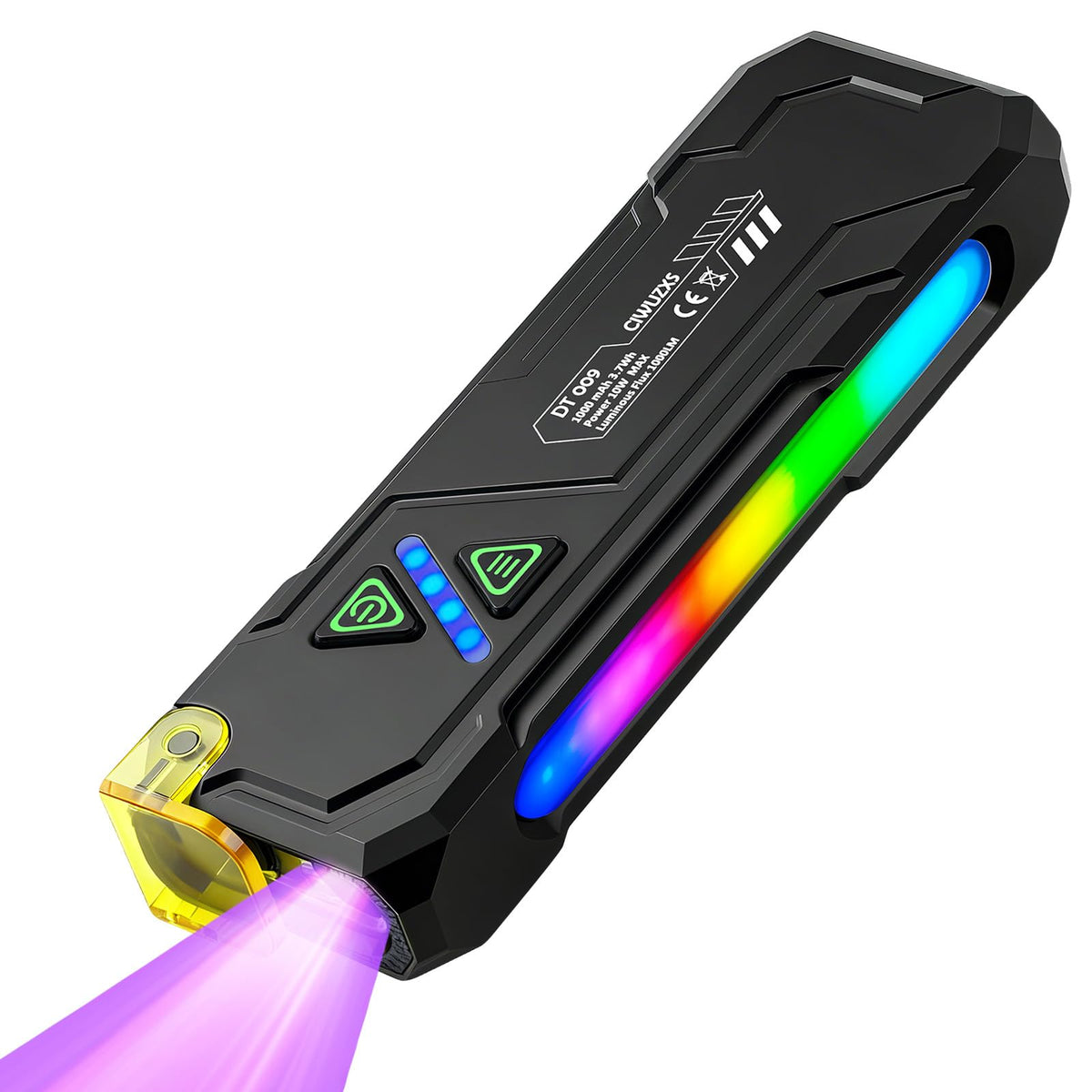 CIWUZXS EDC flashlight delivers 1000 lumens in white LED for versatile outdoor lighting.