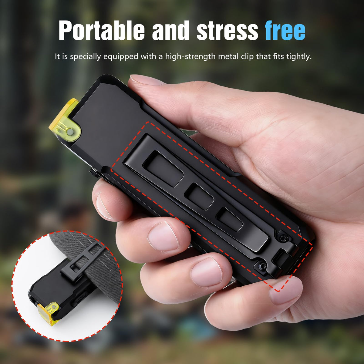 CIWUZXS EDC flashlight is compact and portable for everyday carry.