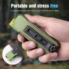 Ciwuzxs EDC compact pocket-size flashlight fits easily in a bag or pocket.