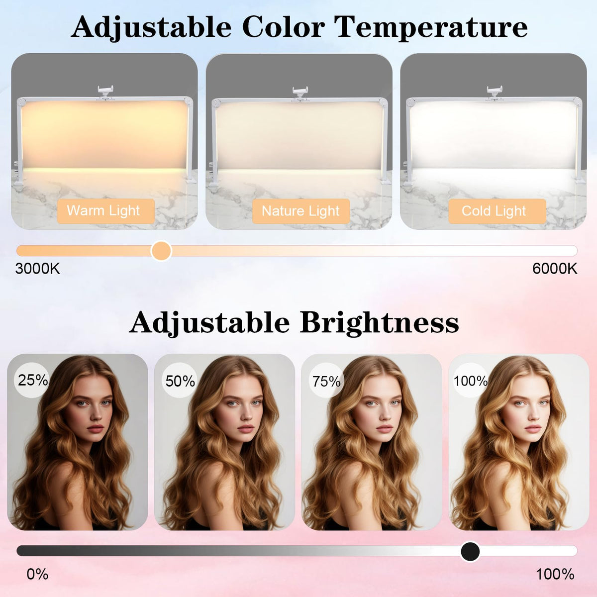 Ciyebst Nail Tech Lamp with phone holder for convenient social sharing during manicures.