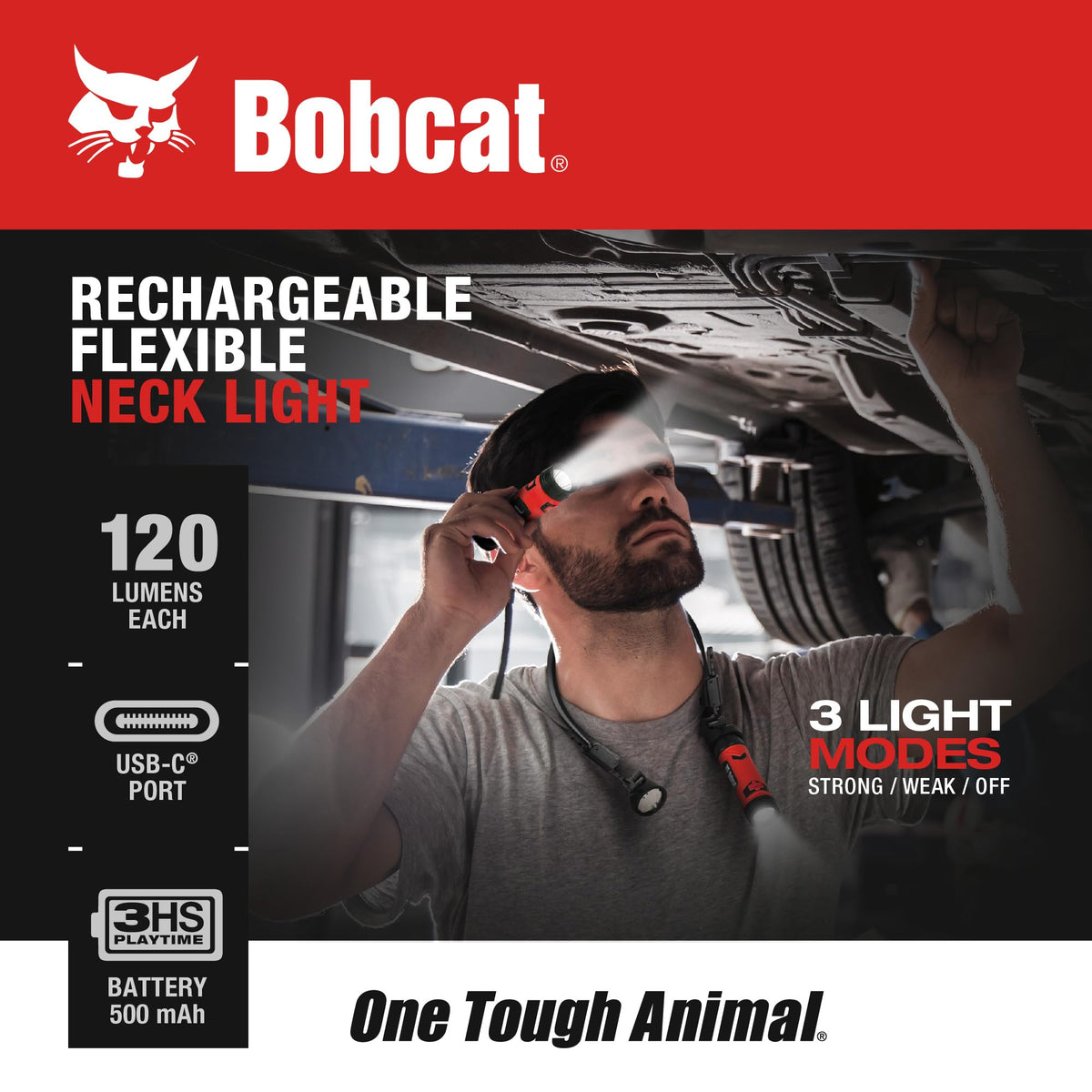 CJ TECH Bobcat neck light handy for repairs with stable, directed light