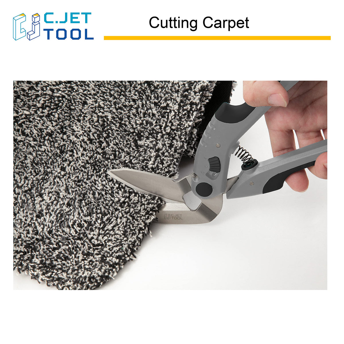 C.JET TOOL 10 flat bottom blade glides parallel to the surface.