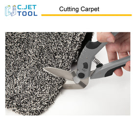 C.JET TOOL 10 flat bottom blade glides parallel to the surface.