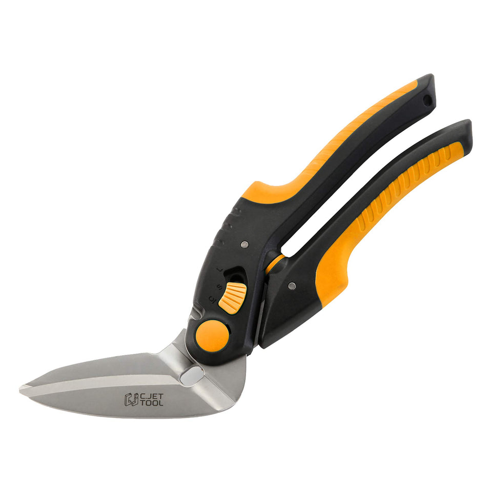 C.JET TOOL 10-inch scissors blade close-up for precise cuts