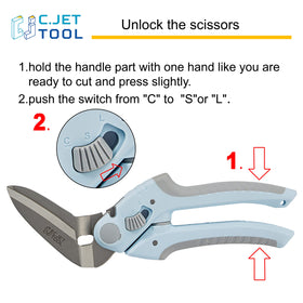 C.JET TOOL soft grip handle ensures comfortable control during cutting tasks.