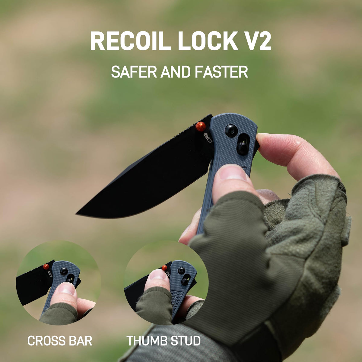 CJRB Bolt compact size and light weight for easy daily carry