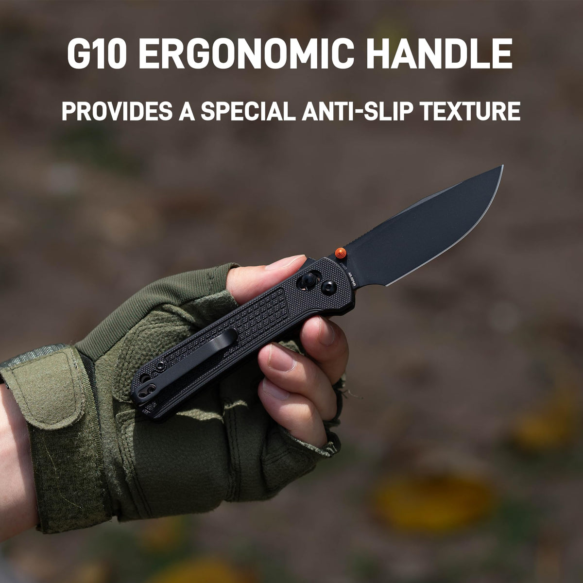 CJRB Bolt pocket clip shown for quick pocket access.