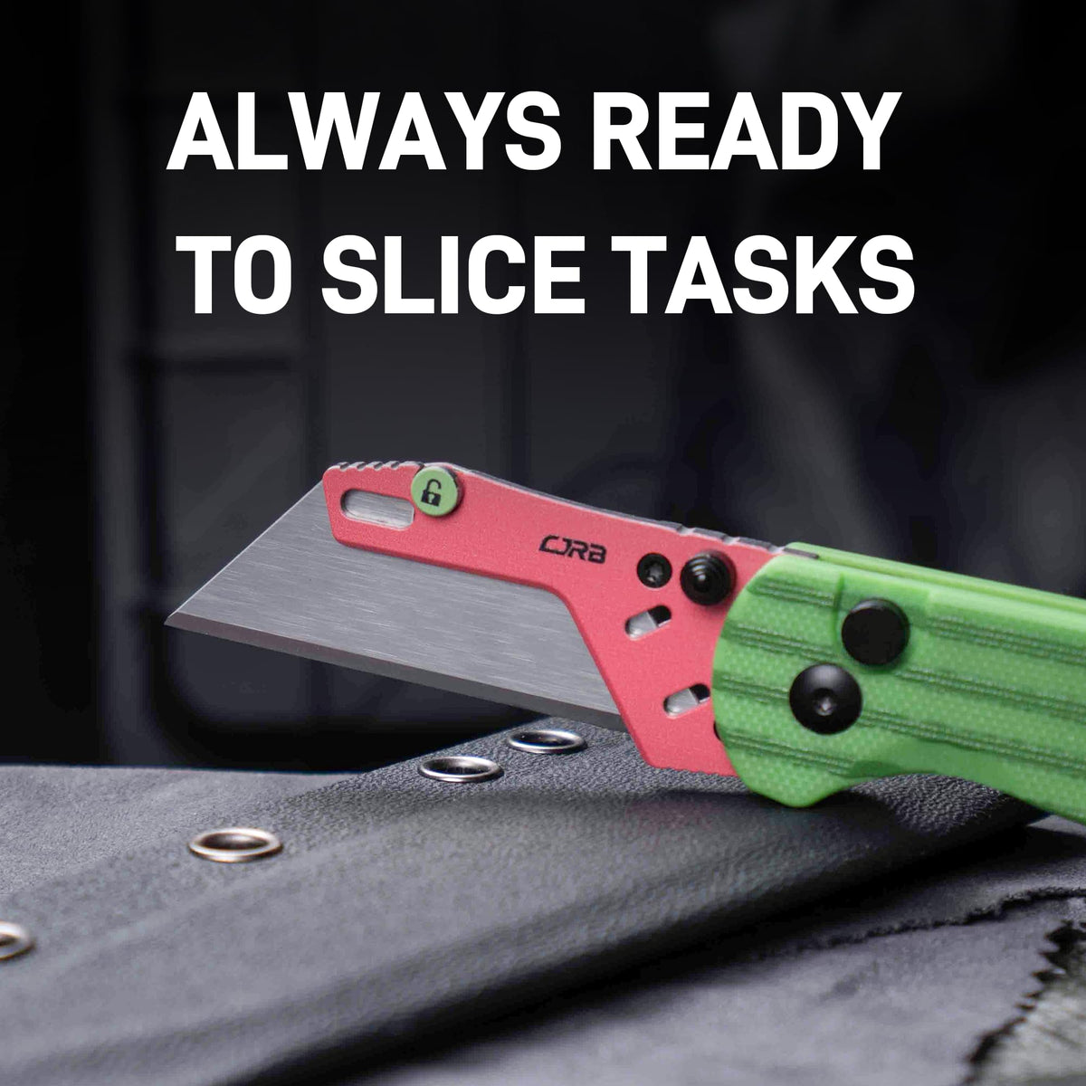 CJRB Boxer 2.3-inch blade safely handles paper to rope tasks.