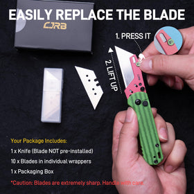 CJRB Boxer blades collection shows blades for quick replacements and versatile tasks.