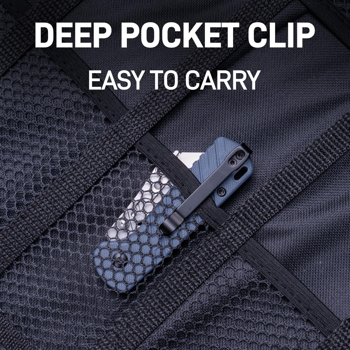 CJRB Boxer lightweight knife at 61g fits in pocket for quick use.