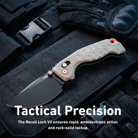 CJRB DoubleTap compact EDC design suited for camping and hiking needs.