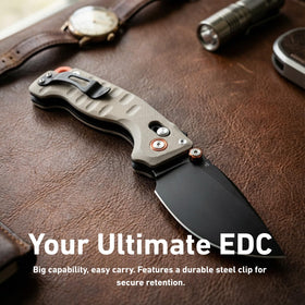 CJRB DoubleTap desert finish blends rugged practicality with distinctive style.