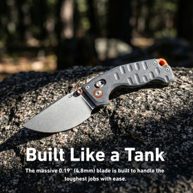 CJRB Doubletap G10 handle for secure grip and durability