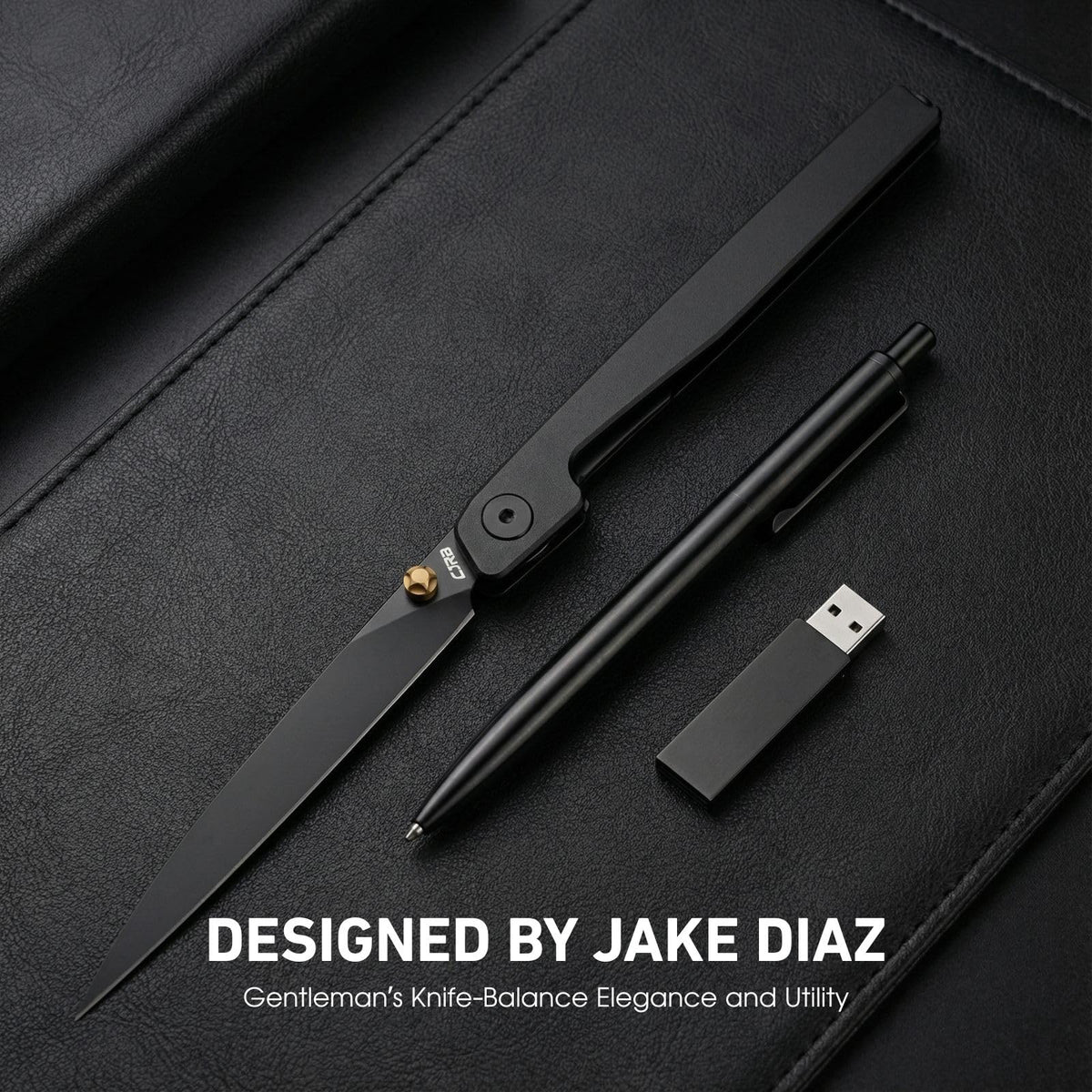 CJRB Lanky pocket clip enabling easy pocket carry